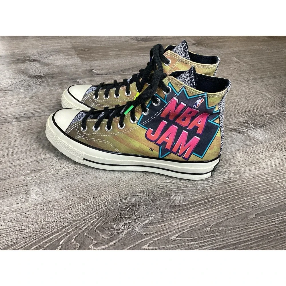 Converse Chuck Taylor All-Star 70 Hi NBA Jam Hardwood Floor Mens 7 Shoes Sneaker